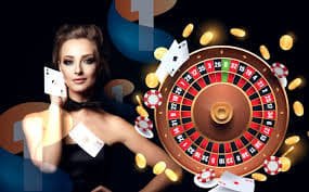 Tampilan meja Casino Hold'em dengan dealer profesional di studio ori777