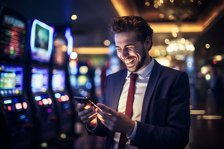 Antarmuka meja Casino Hold'em dengan statistik live dan info pemain